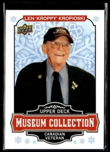 2018 UD Singles Day Winter Museum Coll. #W-LK Len 'Kroppy' Kropioski NS01R01E - Afbeelding 1 van 2