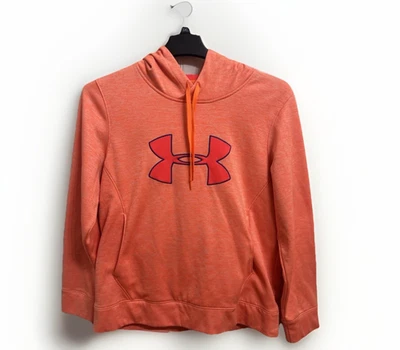 Sudadera con Capucha Under Armour Para Mujer Grande Naranja Atlética Engranaje Frío Tormenta Sudadera Foto 1 de 4