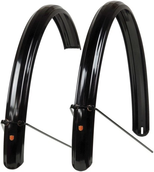 Velo Orange Zeppelin Aluminum Fenders Black 700c/650b, Classic Art-Deco Style - Image 1 of 1