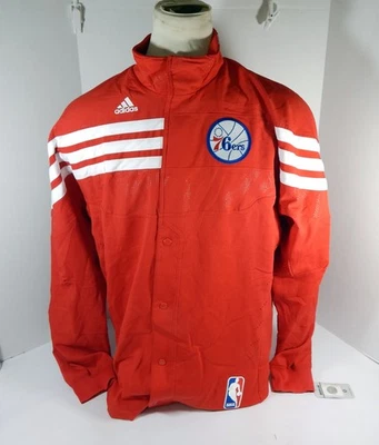 Philadelphia 76ers Game Issued Red Warm Up Jacket XL DP37444 - Image 1 of 4