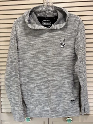 Sudadera con Capucha Pullover Manga Larga Dikotomy Talla S Logo Bolsillo Gris Ajuste Estándar Foto 1 de 4