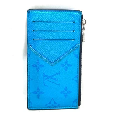 Louis Vuitton Monogram Tygara Blue Coin Case Fragment Case 5.7*3.1 inch - Image 1 of 4