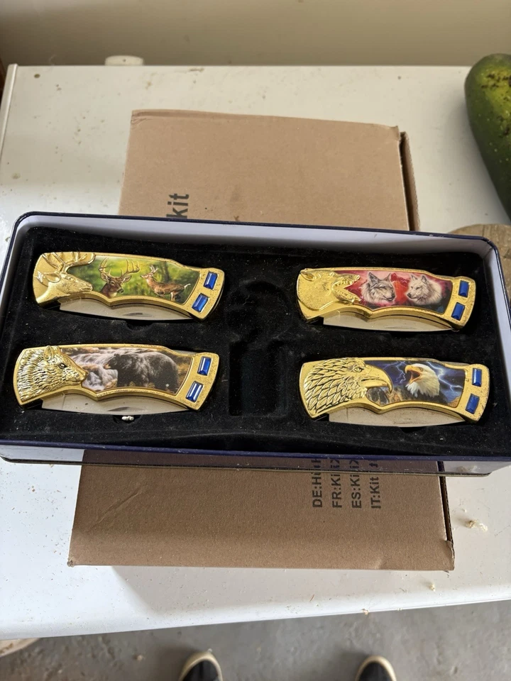 Collectible Knives with Display Case - Image 1 of 1