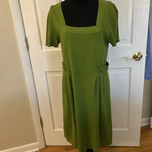 Banana Republic Size large, Leaf Green Retro Dress - Picture 1 of 5