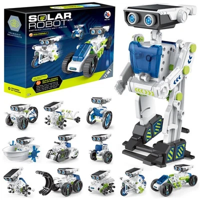 Solar Roboter Bausatz 12-in-1 STEM Spielzeug für Kinder ab 8 Jahre DIY Bauspielz - Bild 1 von 4