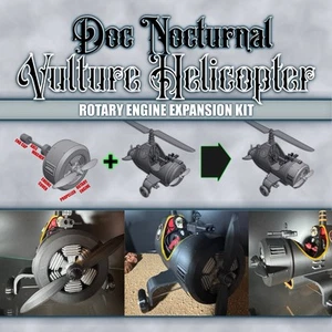 Doc Nocturnal Vulture Helicopter Rotary Engine Upgrade Expansion Kit - Picture 1 of 5