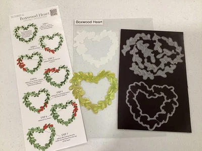 Juego de troqueles de corazón de boj The Greetery ¡NUEVO! Foto 1 de 4