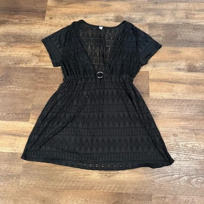 Vestido para mujer Tropical Escape Plus 2XL negro de encaje Foto 1 de 4