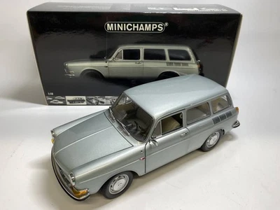 Modellino auto Minichamps PMA 1/18 VW 1600 L variante 1970 argento metallizzato - Immagine 1 di 4
