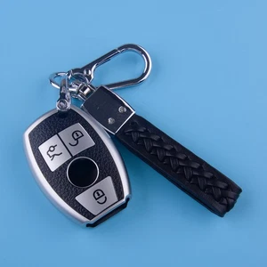 3 Button Remote Key Fob Cover Case Fit for Mercedes-Benz A B C E GLC Series n - Picture 1 of 4