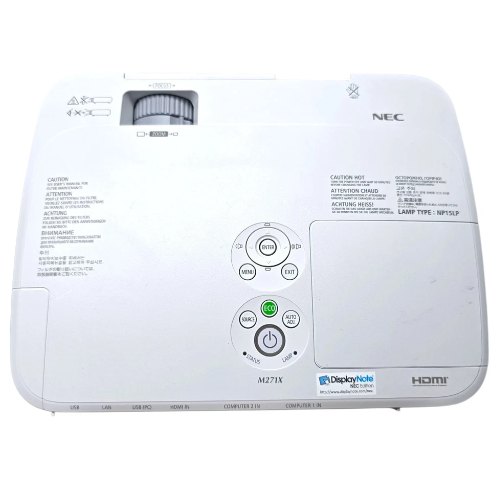 NEC M271X 3LCD Professional HD Projector 2700 Lumens 1080p Include Premier Mount - Image 1 of 4