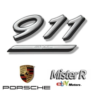 Porsche 996 Carrera 40 Jahre Emblem • Silver 40th Anniversary 911 #99655923711 - Bild 1 von 5
