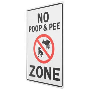 Schild Pipi Verkehrsschilder Kind für Hund Kacken Warnung Hunde auf Gras - Bild 1 von 12