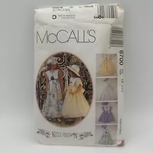 Abito e berretto bambina vintage anni 90 McCalls modello cucito 8700 taglia CF 4 5 6 - Foto 1 di 5
