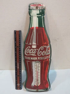 Vintage 1956 Coca Cola Flaschenthermometer, 17 Zoll, funktionstüchtig - Bild 1 von 5
