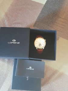 Orologio Automatico Uomo LORENZ 30224CC Vera Pelle Marrone Rosè - Foto 1 di 10