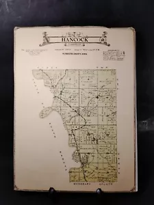 Mapa histórico de Iowa - Condado de Plymouth - Hancock Township 1921 W10#57 mapa plano - Imagen 1 de 10