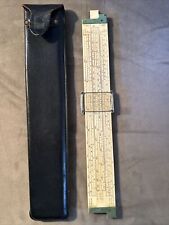 Vintage Keuffel & Esser K&E N4083-3 Log Log Duplex Decitrig Slide Ruler and Case