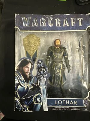 JAKKS PACIFIC WARCRAFT LOTHAR 6" ACTION FIGURE WITH ACCESSORIES  **NEW** - Image 1 of 2