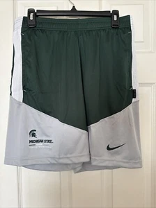 Nike Men’s Medium Dri-FIT Michigan State Spartans On Field PE Team Issued Shorts - Picture 1 of 12
