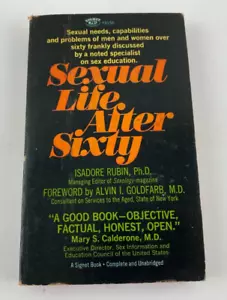 Sexual Life After Sixty by Isadore Rubin, 1967 Paperback First Printing - Picture 1 of 7