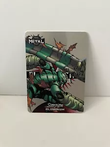 2021 Upper Deck Marvel Metal Universe Spider-Man Planet Metal Aluminum- Scorpion - Picture 1 of 2