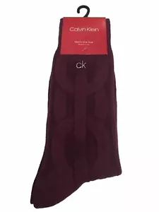 Men’s Calvin Klein Socks One Size US 7-12 Red Color 1 Pair - Picture 1 of 6