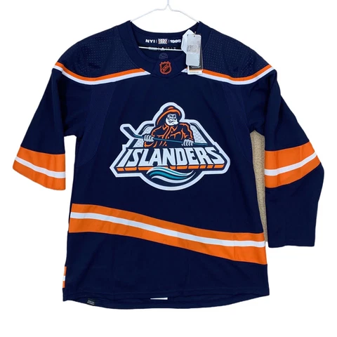 New York Islanders NHL Jersey size 50 Adidas Reverse Retro 2.0 Blue HN4086 Cover