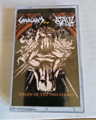 Ataul / Gravewurm Union of the Two Flames cassette black death metal  - Image 1 of 3