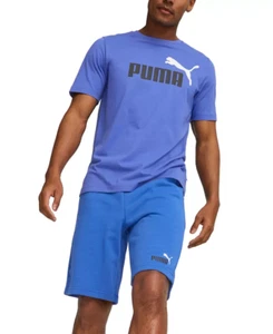 T-shirt uomo PUMA blu con logo essenziale taglia M - Foto 1 di 2