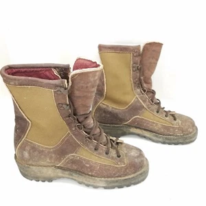 Danner Boots Gore Tex 200g Brown Leather Combat Steel Toe Hiking Boots Size 6 - Picture 1 of 8