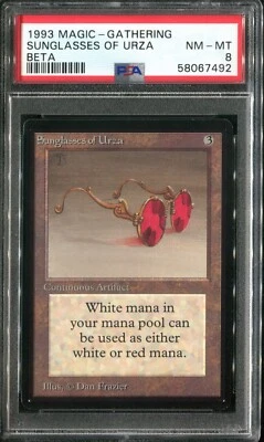 PSA 8 1993 MTG Magic The Gathering Beta #272 Sunglasses of Urza Pop13 - Image 1 of 2