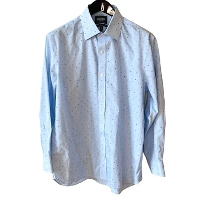 Bonobos Button Up Shirt Mens L 100% Cotton Blue Polka Dot Long Sleeve Office - Image 1 of 4