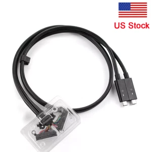 New Replacement Cable For Dell WD19DC Dual USB-C Connector Cable YXCYK VX89M - Picture 1 of 4