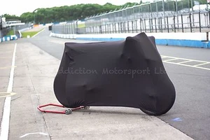 Garage Indoor Black Cover for Kawasaki ZX-4RR Super Soft Stretch Motorbike - Picture 1 of 2