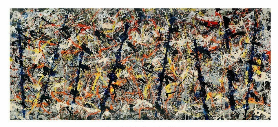 Blue Poles, 1952 by Jackson Pollock Art Print Abstract Poster 11x14 - Image 1 of 1