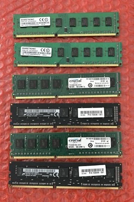 Lot 6pc 4GB PC3 Destock DDR3 1333 MHz 204-Pin Memory RAM 4X6: 24GB #S-35 - Image 1 of 4