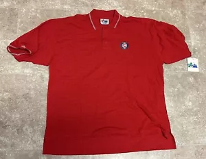 Chicago Fire Polo Shirt Mens XL Red Majestic Pullover Athletic MLS - Picture 1 of 8