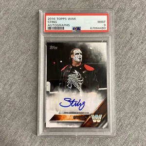 2016 Topps WWE Sting Autographs PSA 9 COME NUOVO - Foto 1 di 2