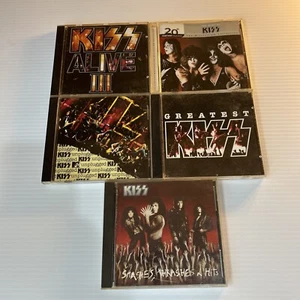Kiss Cd Lot, Alive3, Millennium Coll, Unplugged, Greatest, Smashes Thrashes Hits - Picture 1 of 2