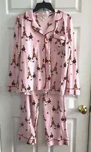 BedHead PJs Organic Cotton Long Sleeve Classic PJ Set Size S Christmas Chic-$120 - Picture 1 of 8