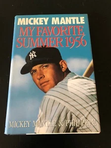 2 MICKEY MANTLE Biography NY YANKEES Baseball WORLD SERIES Sport 1st editions HB - Picture 1 of 3