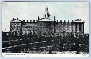 Postal de 1915 Hillsdale College 1853-1874 Michigan a Rohrsburg Pa John Parker - Imagen 1 de 2