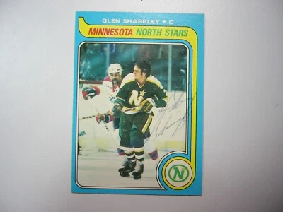 1979/80 O-PEE-CHEE NHL HOCKEY CARD 93 GLEN SHARPLEY EX- SHARP AUTO AUTOGRAPH OPC - Image 1 of 3