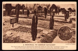 Postcard Queenstown S.S. Lusitania 178 Victims Burial Ground - Picture 1 of 2