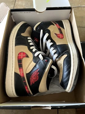 Air Jordan 1 Mid SE Tartan Swoosh Talla 8 Foto 1 de 4