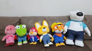 Animazione coreana personaggi Pororo 7 bambole / tutte e 7 le bambole SET / originali - Foto 1 di 1