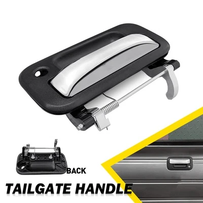 Para Ford F150 F250 2004-2016 puerta trasera cromada manija pestillo cámara de reversa 1X Foto 1 de 4