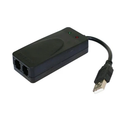 Módem fax USB doble puerto USB2.0 56K V.92 V.90 controlador de módem externo para Win5742 - Imagen 1 de 4