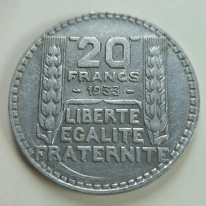 20 Francs 1933 Fautée Turin Argent  - Picture 1 of 5
